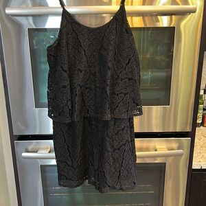 Mossimo Supply Co. Black Lace Romper